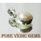 Pearl silver pendent view 3