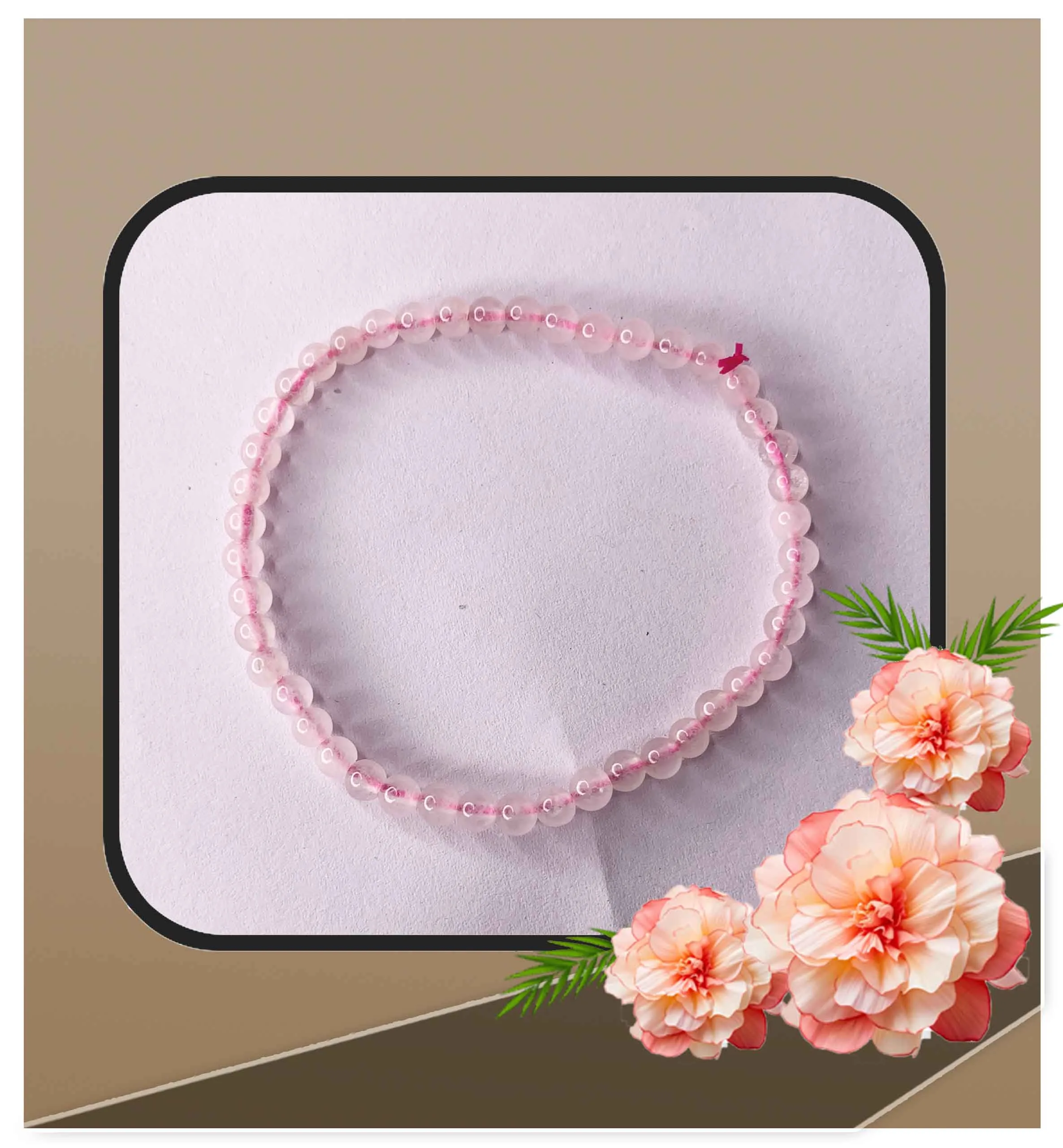 Rose Quartz Bracelet 4MM