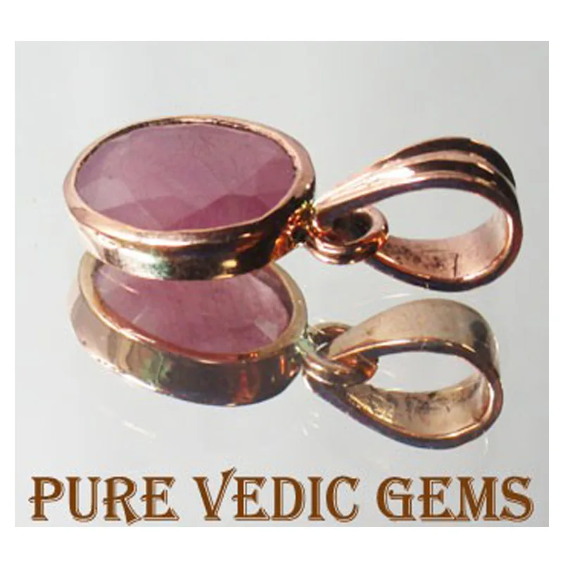 Ruby copper pendent view 2