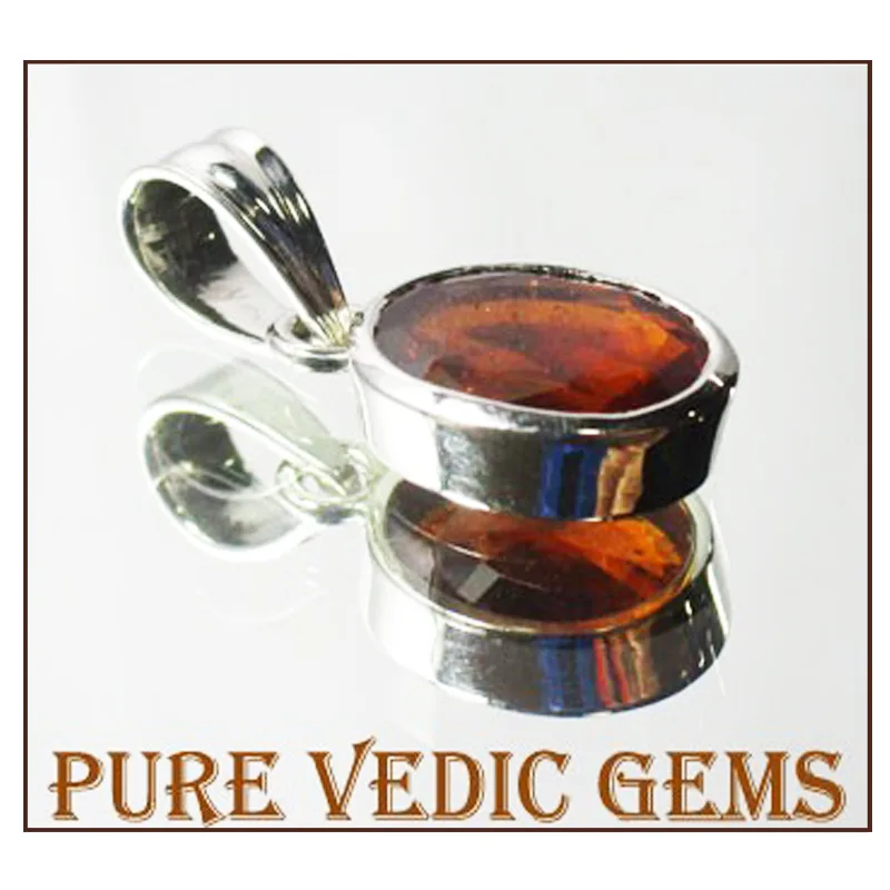 Gomedh silver pendent