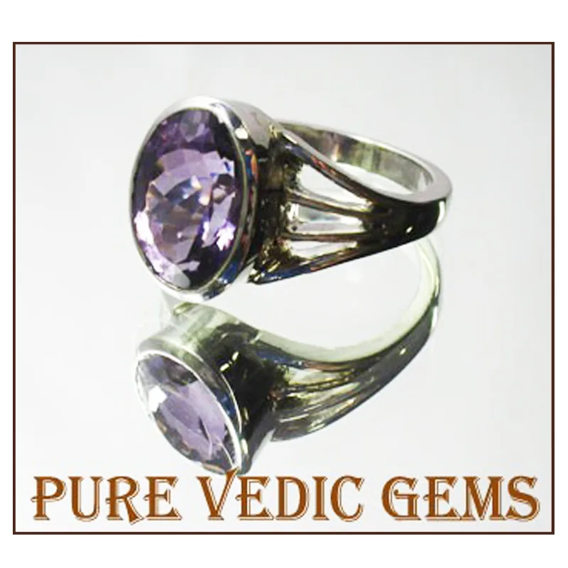 Amethyst silver ring