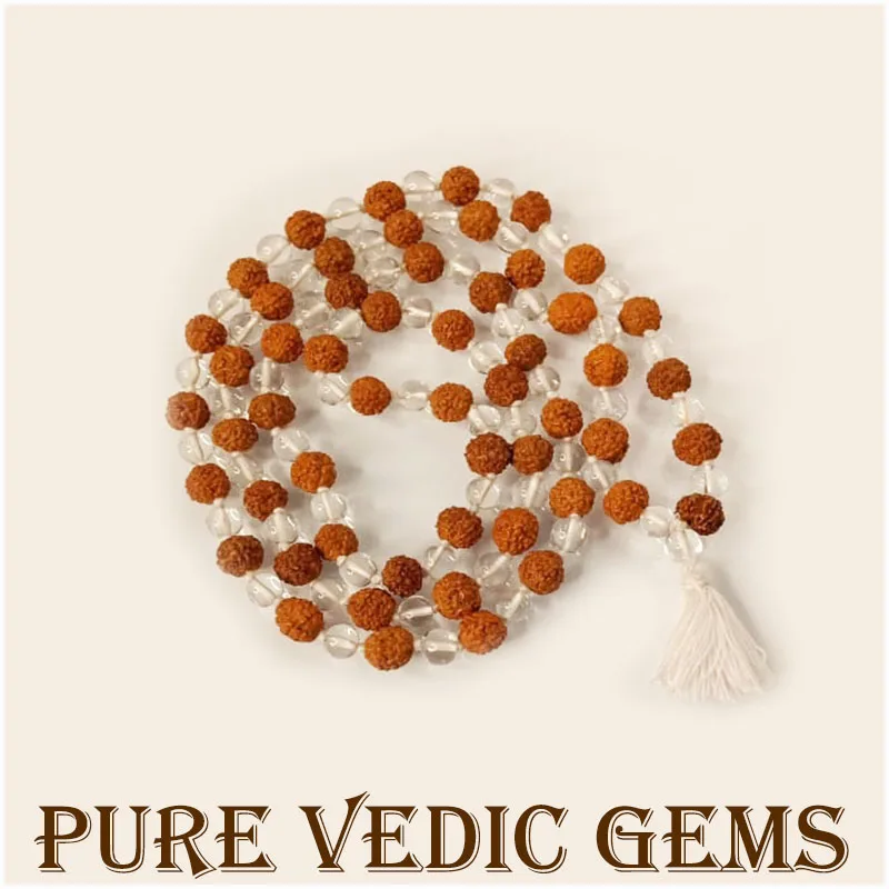 Sphatik and Rudraksha Mala view 2