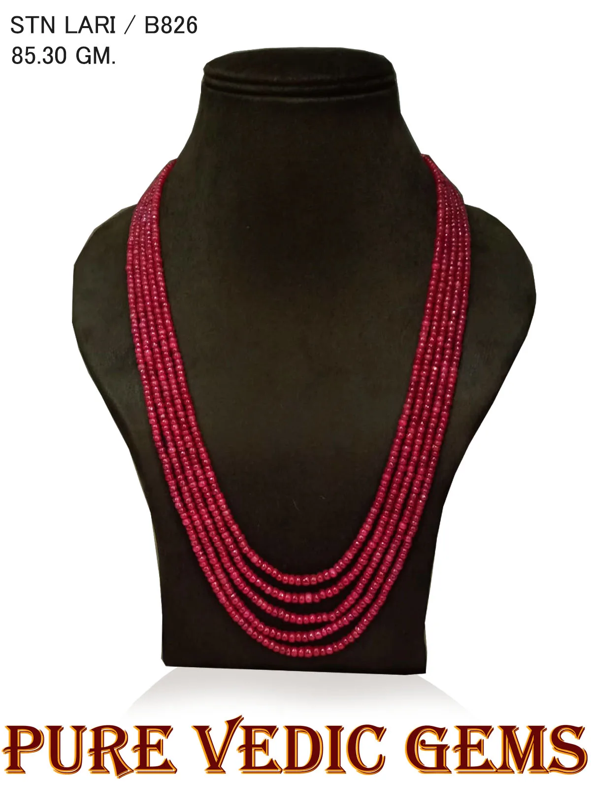 Ruby Mala Weight 85.30Gram