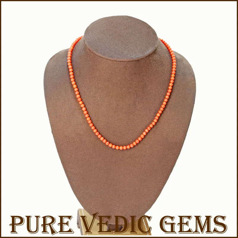 Red Coral Mala Weight 63carat