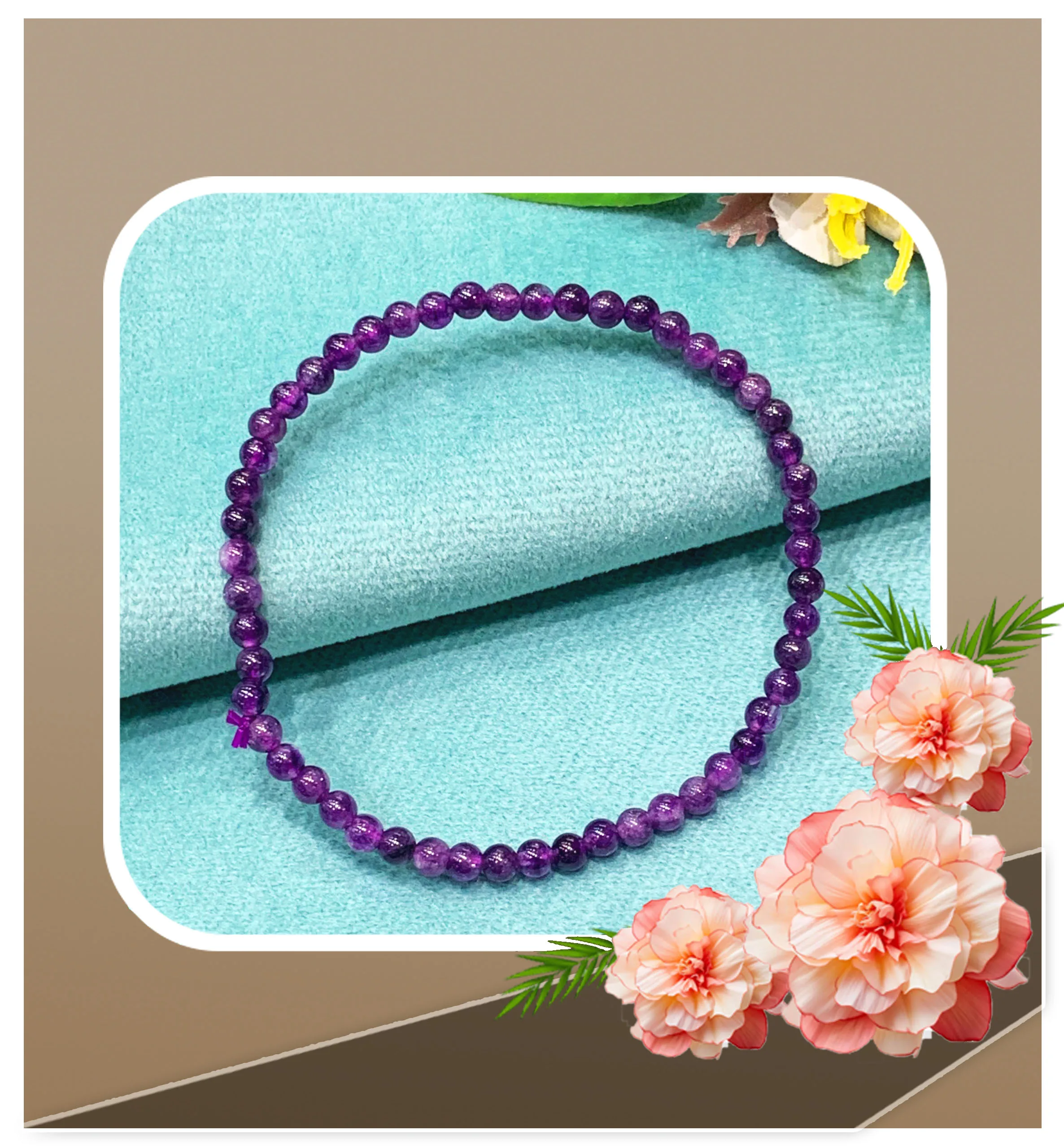 Amethyst Bracelet 4MM