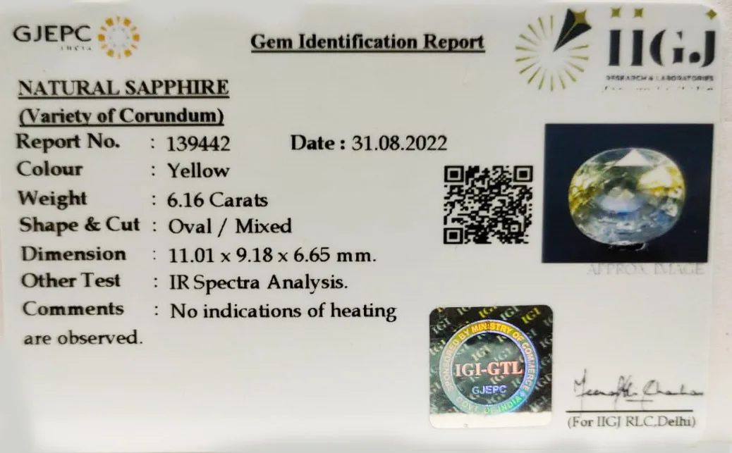 Pitambari 6.16ct. view 2