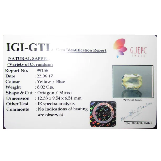 Pitambari Sapphire 8.02ct.On-Demand view 2