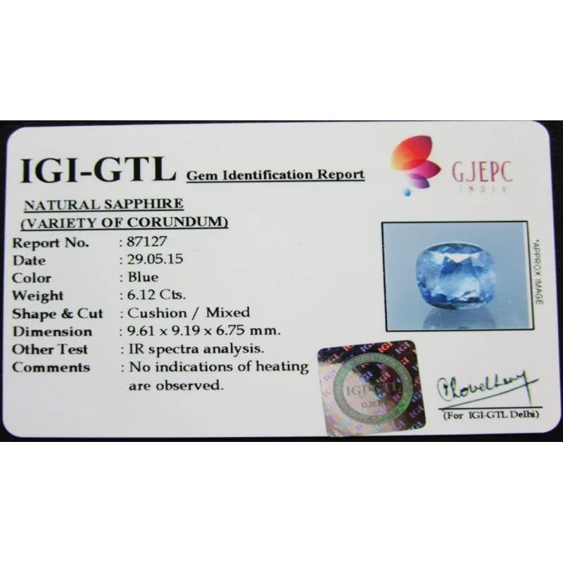 Pitambari 6.12ct. view 2