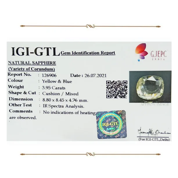 Pitambari 3.95ct. view 2