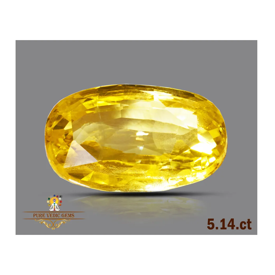 Yellow Sapphire 5.15 ct.@On Demand view 2