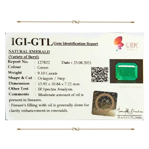 Emerald 9.10ct. (Premium) view 2