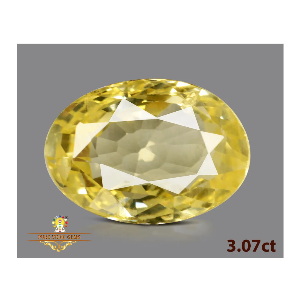 Yellow Sapphire 3.08ct. (Luxury) view 2