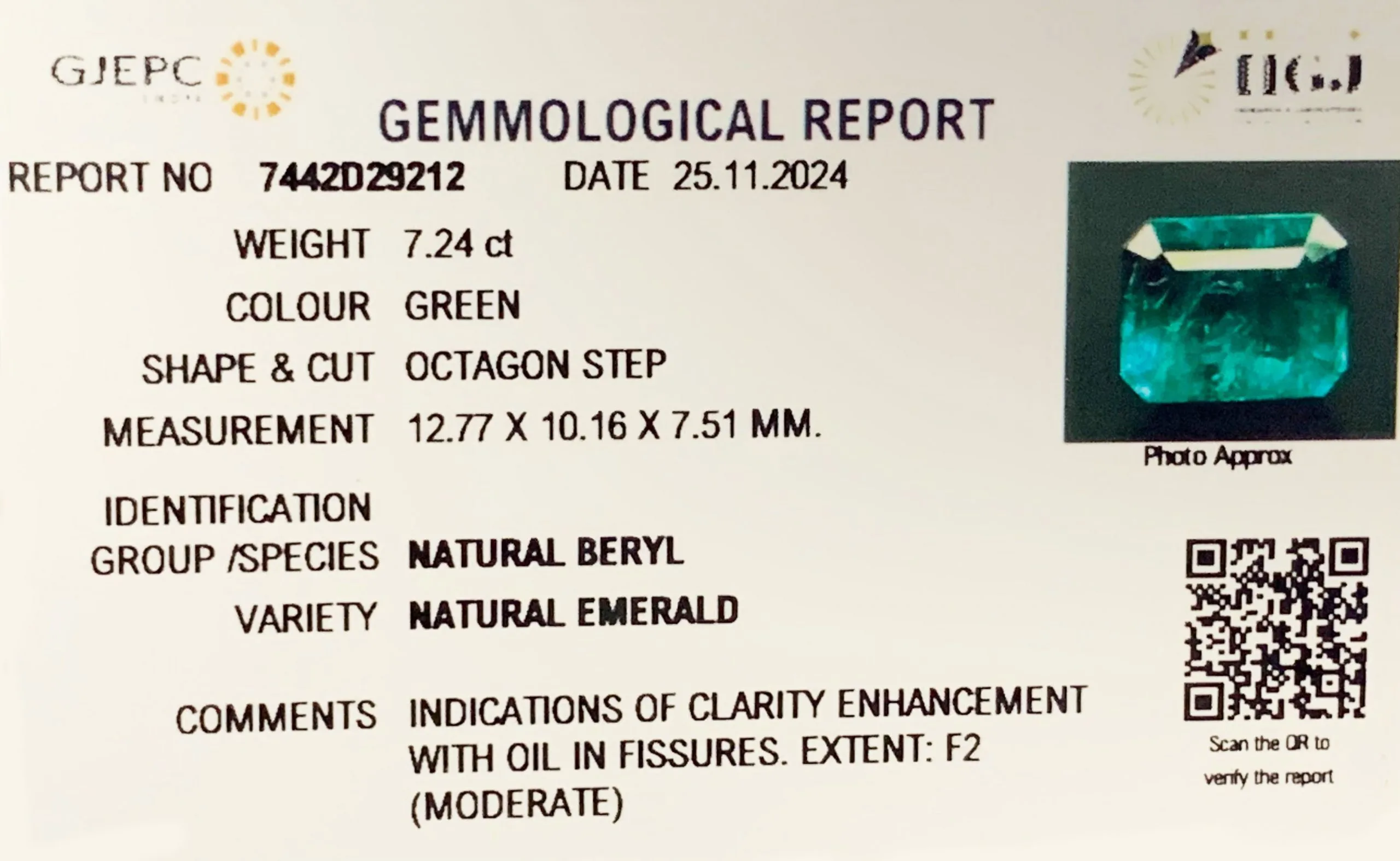 Emerald 7.24ct.On-Demand view 2