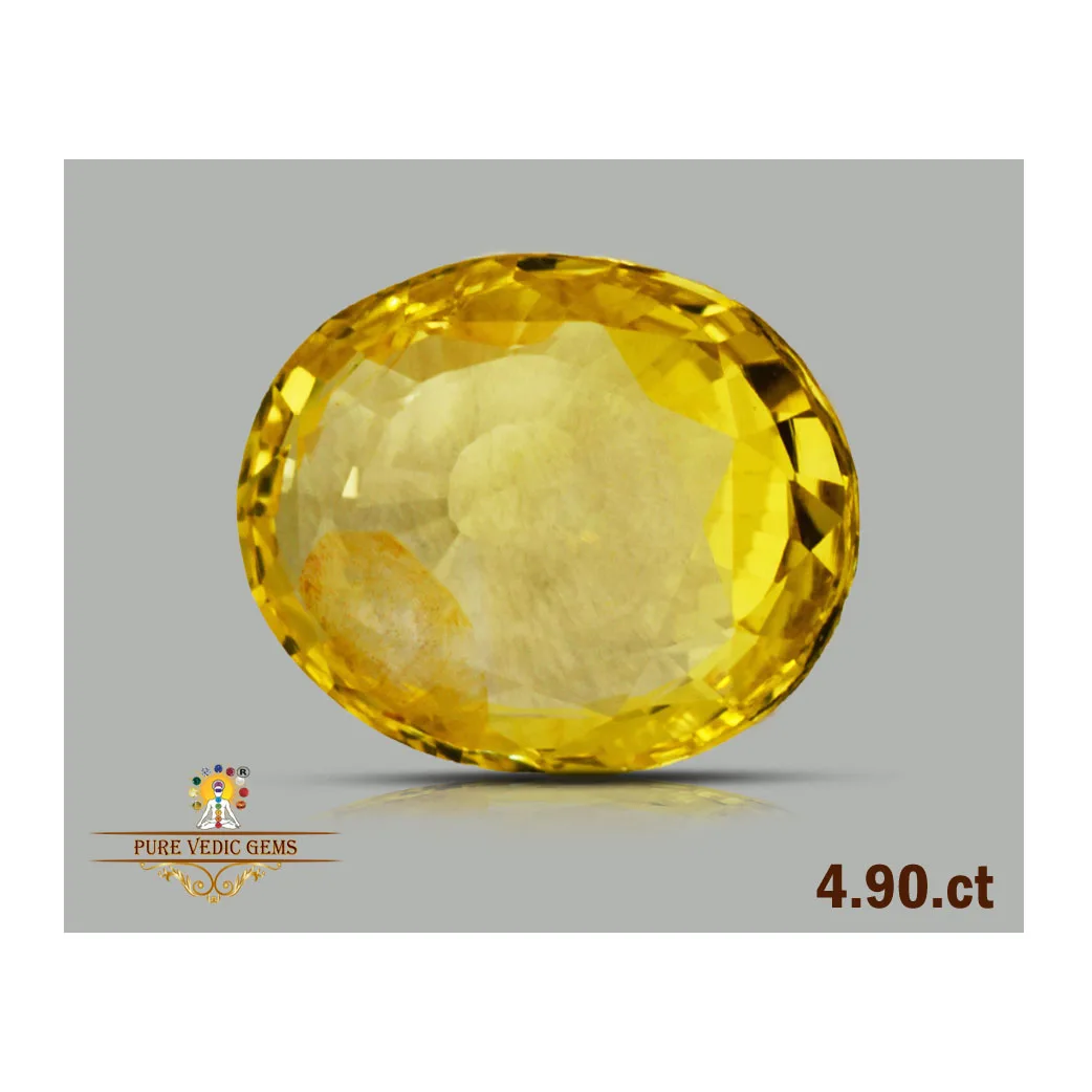 Yellow Sapphire 4.89ct.On-Demand view 2