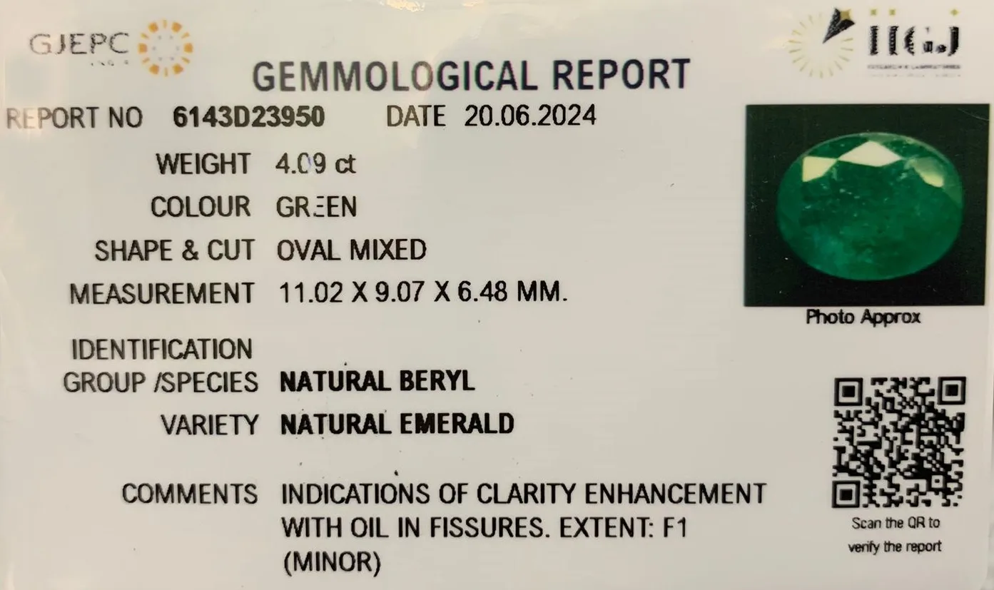 Emerald 4.09ct. (Premium) view 2