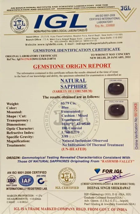 Blue Sapphire 3.79ct.On-Demand view 2