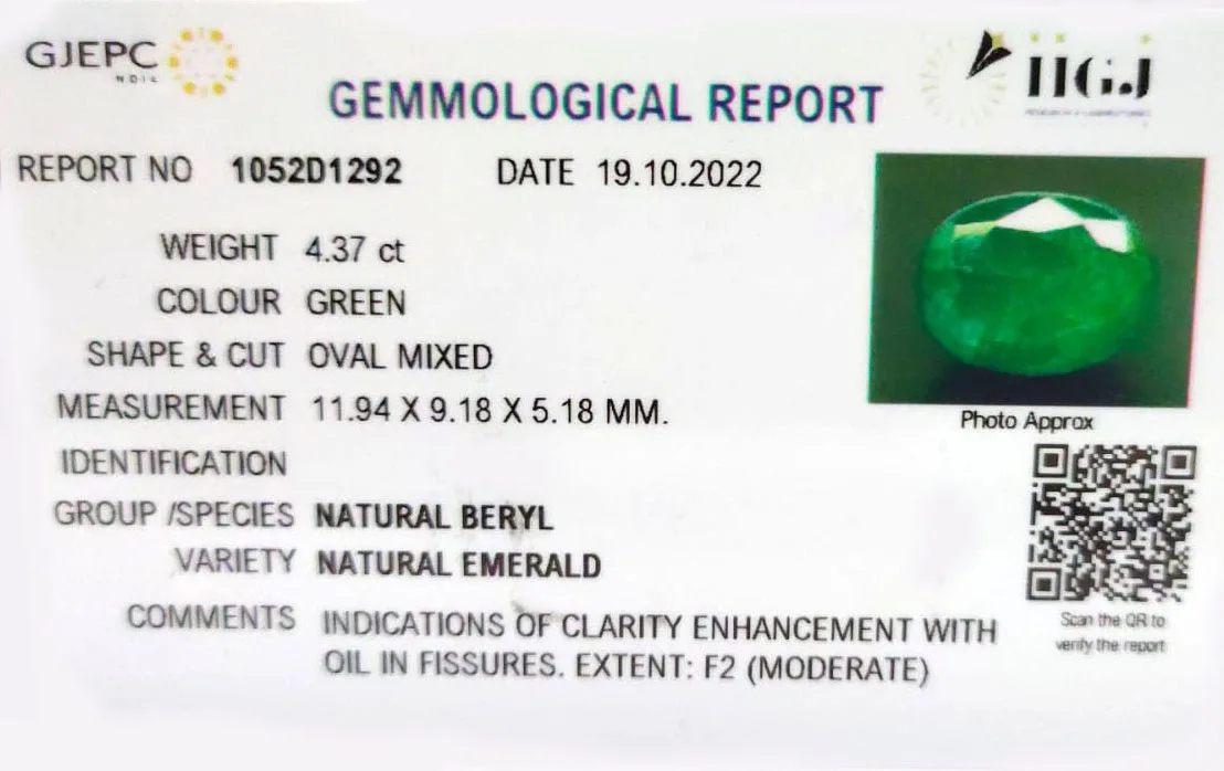 Emerald 4.37ct. (Premium) view 2