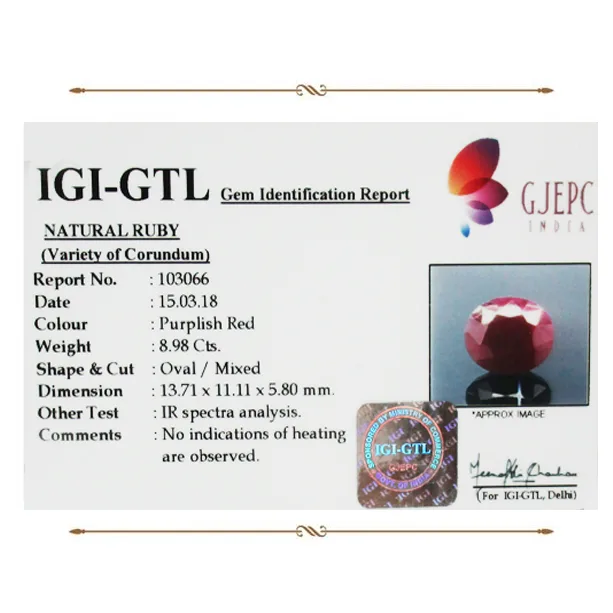 African Ruby 8.98ct. (Premium) view 2