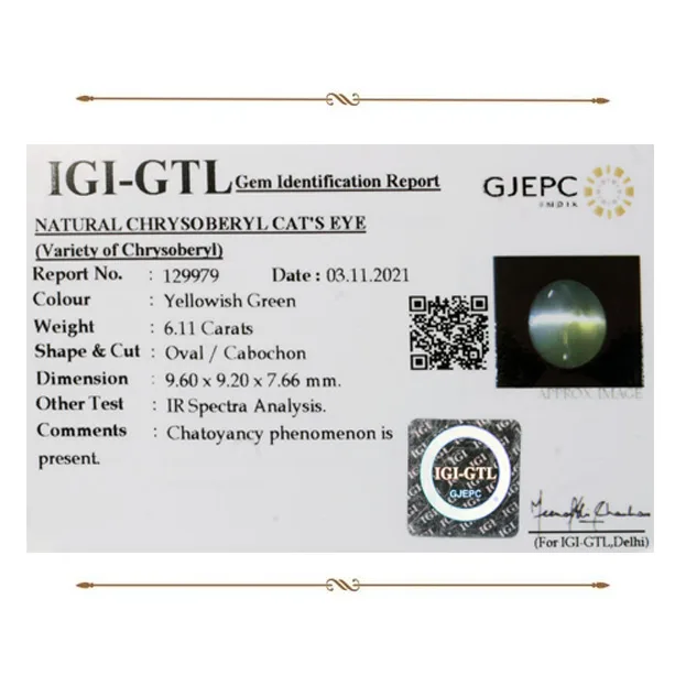 Catseye 6.11ct.On-Demand view 2