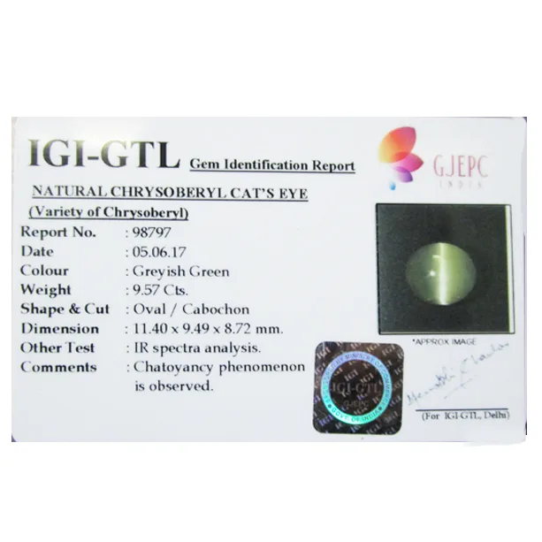 Catseye 9.57ct. (Luxury) view 2