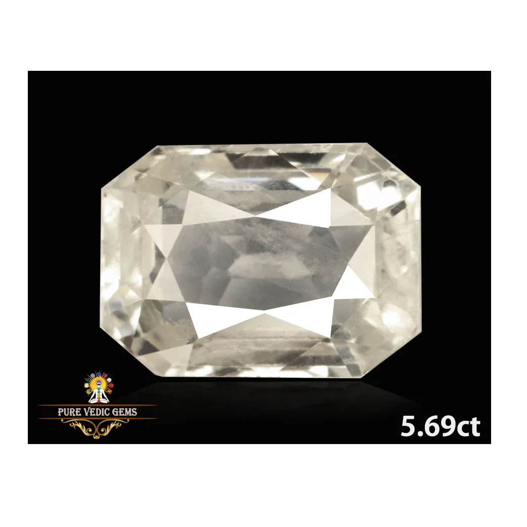White Sapphire 5.69ct. (Super Luxury) — image 1
