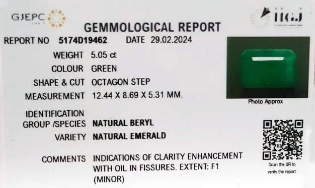 Emerald 5.05ct. (Premium) view 2