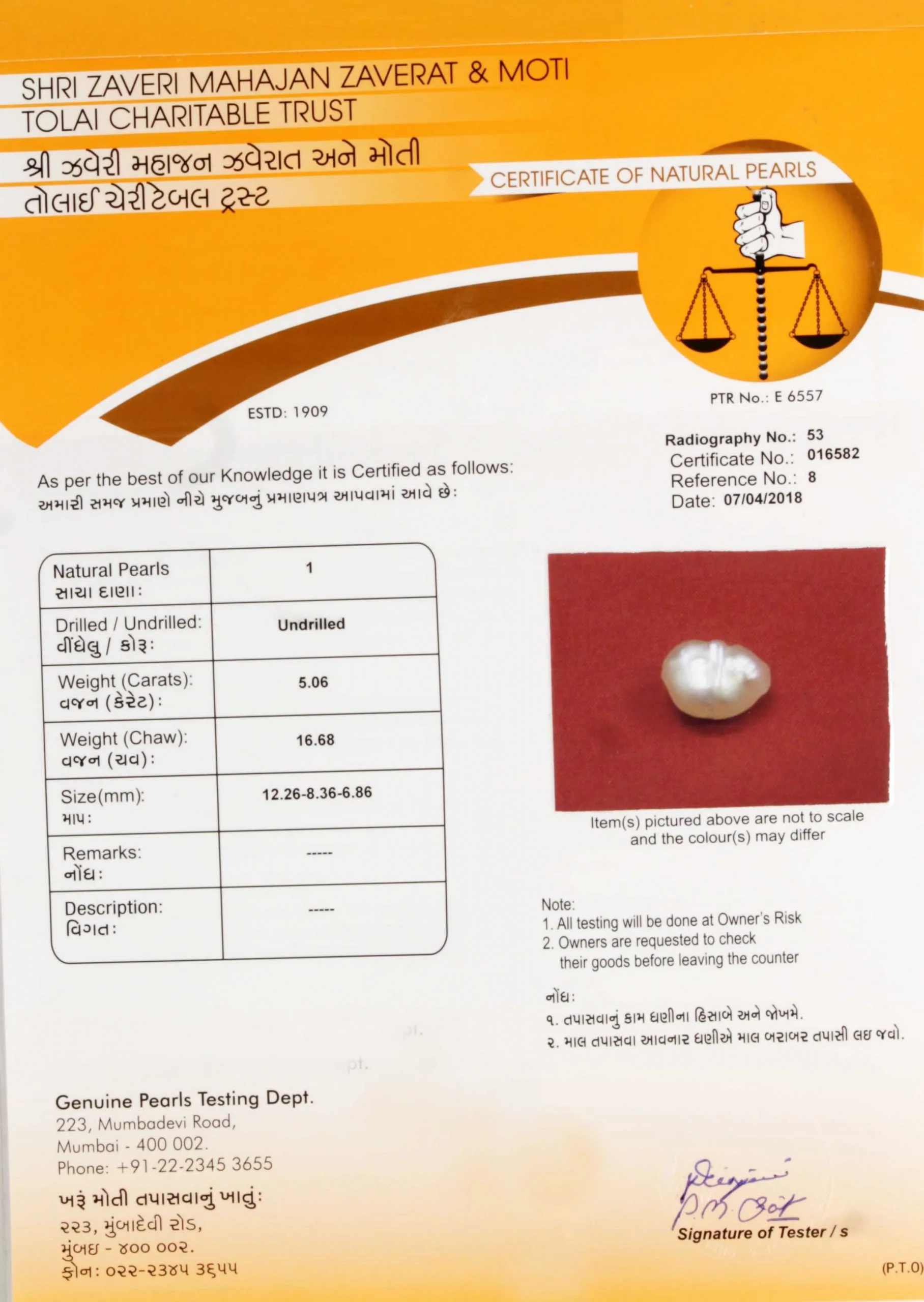 venezuela Pearl 5.06ct.On-Demand view 2
