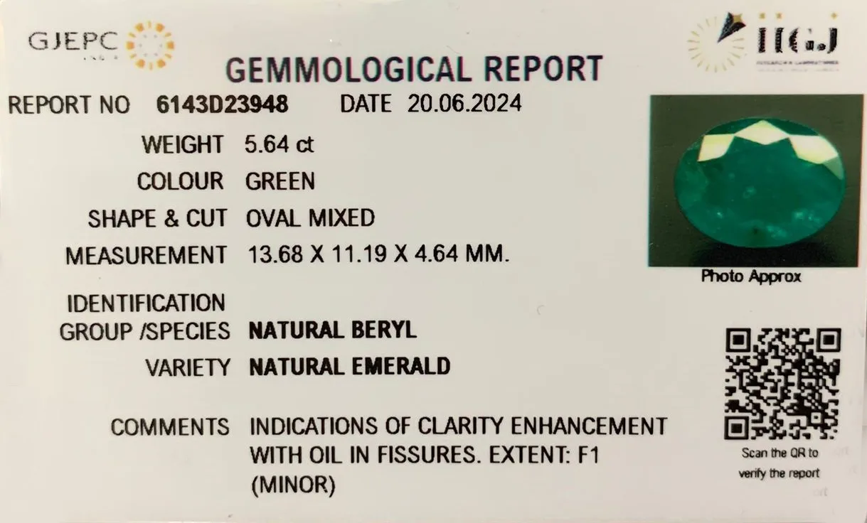 Emerald 5.64ct. (Super Premium) view 3