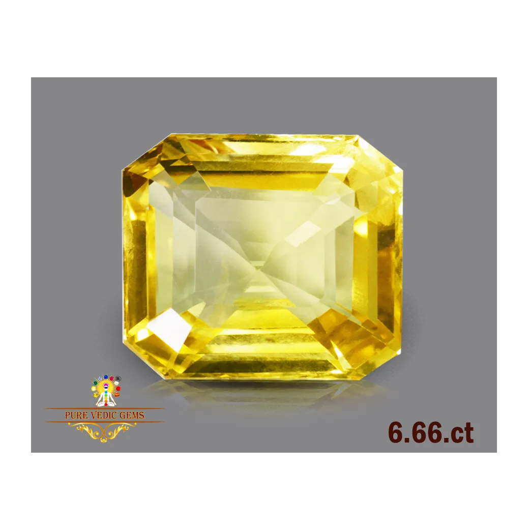 Yellow Sapphire 6.67ct.On-Demand view 2