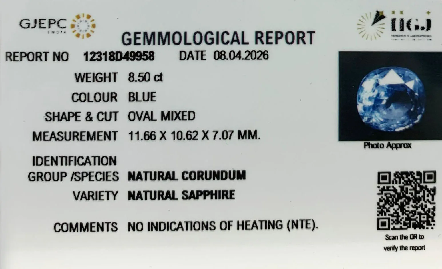 Blue Sapphire 8.50ct.On-Demand view 2