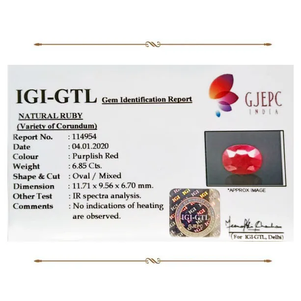 African Ruby 6.85ct. (Premium) view 2