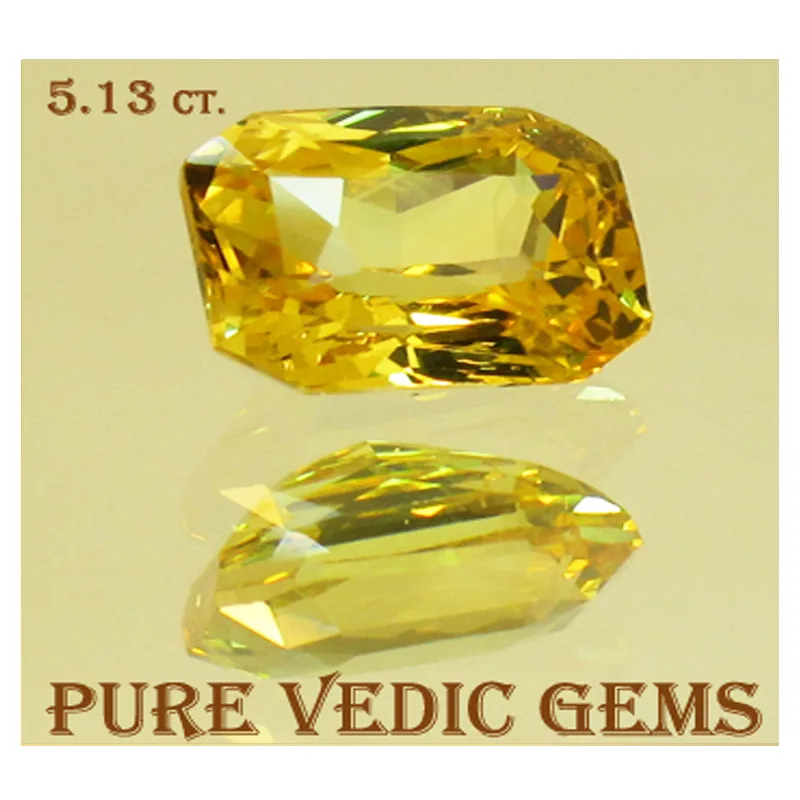 Yellow Sapphire 5.13ct On-Demand — image 1