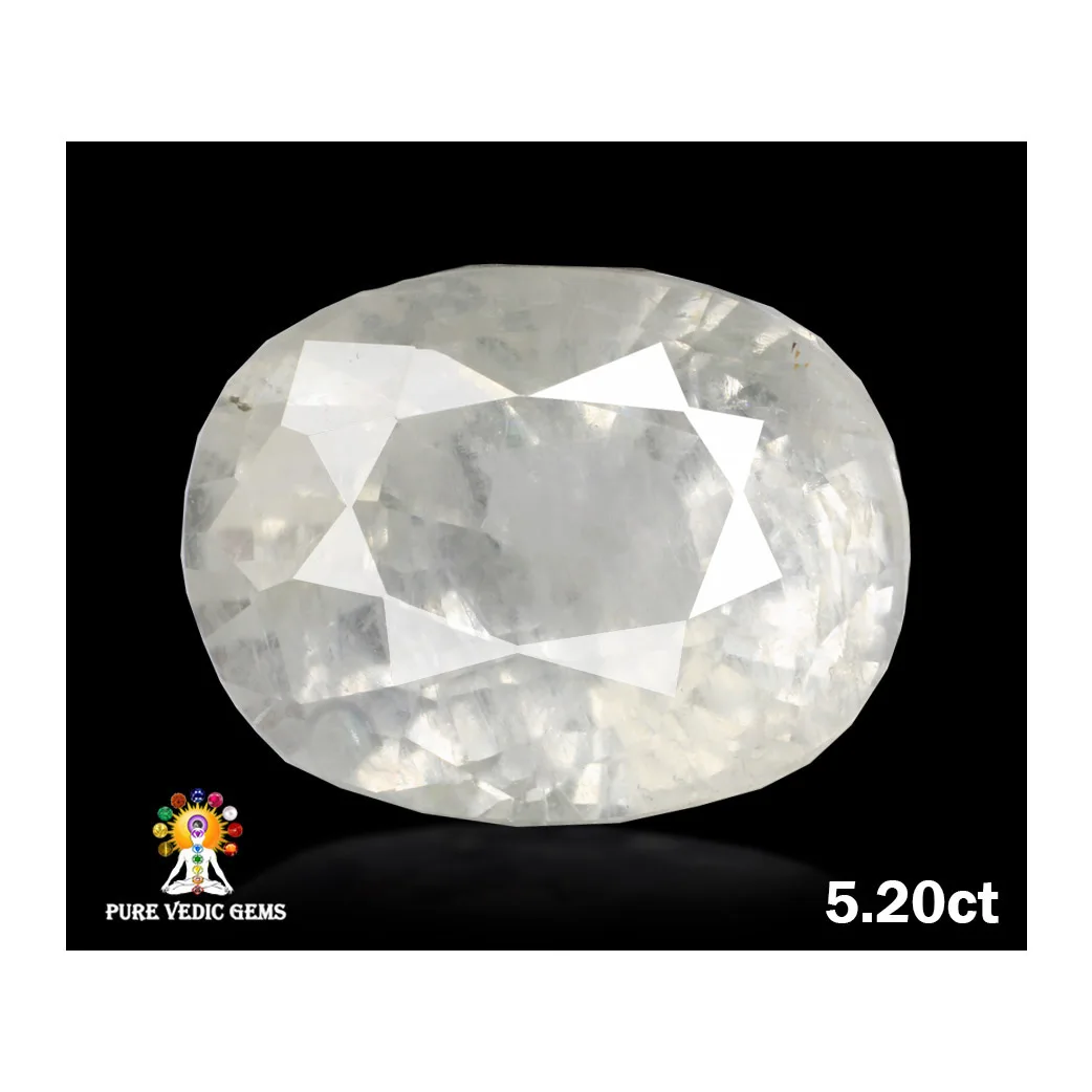 White Sapphire 5.20ct. (Super Premium) — image 1
