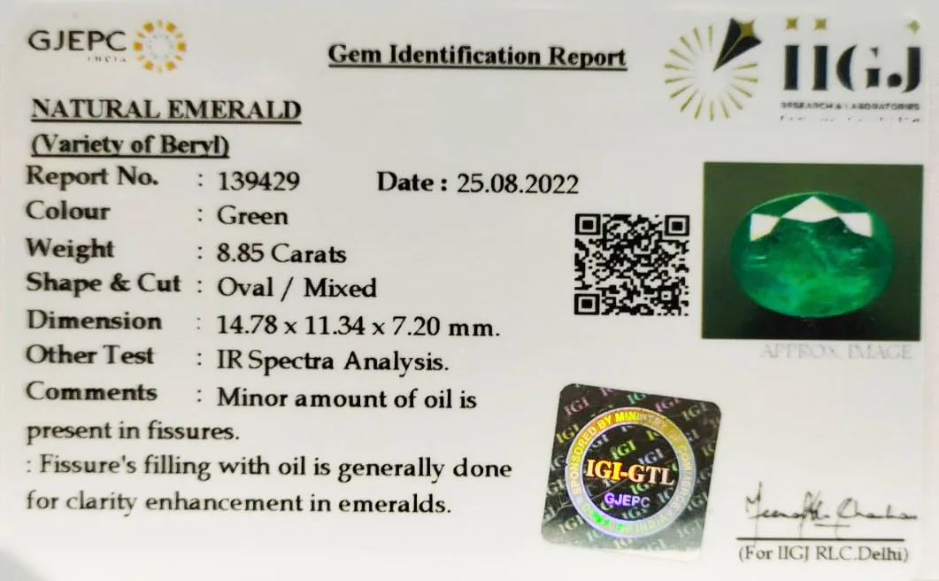 Emerald 8.85ct. (Economy) view 3