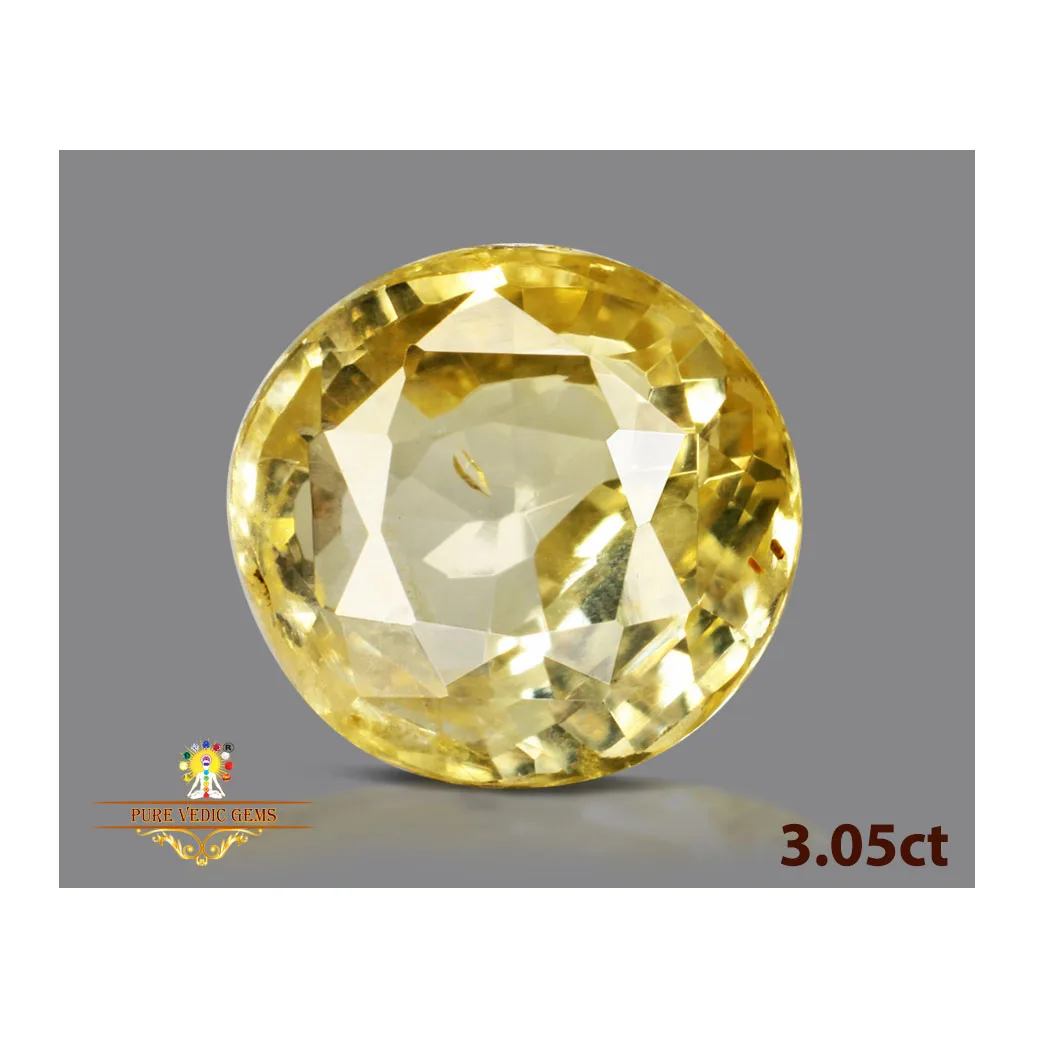 Yellow Sapphire 3.07ct. (Luxury) view 2