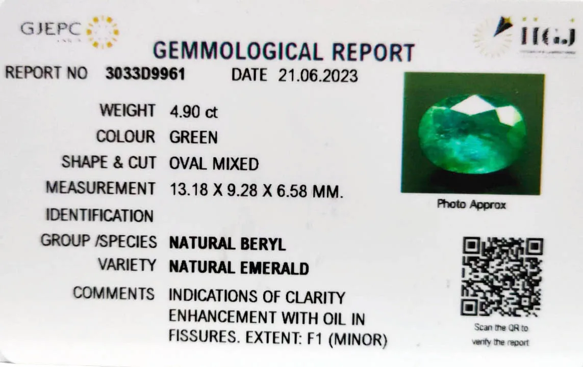 Emerald 4.90ct. (Luxury) view 2