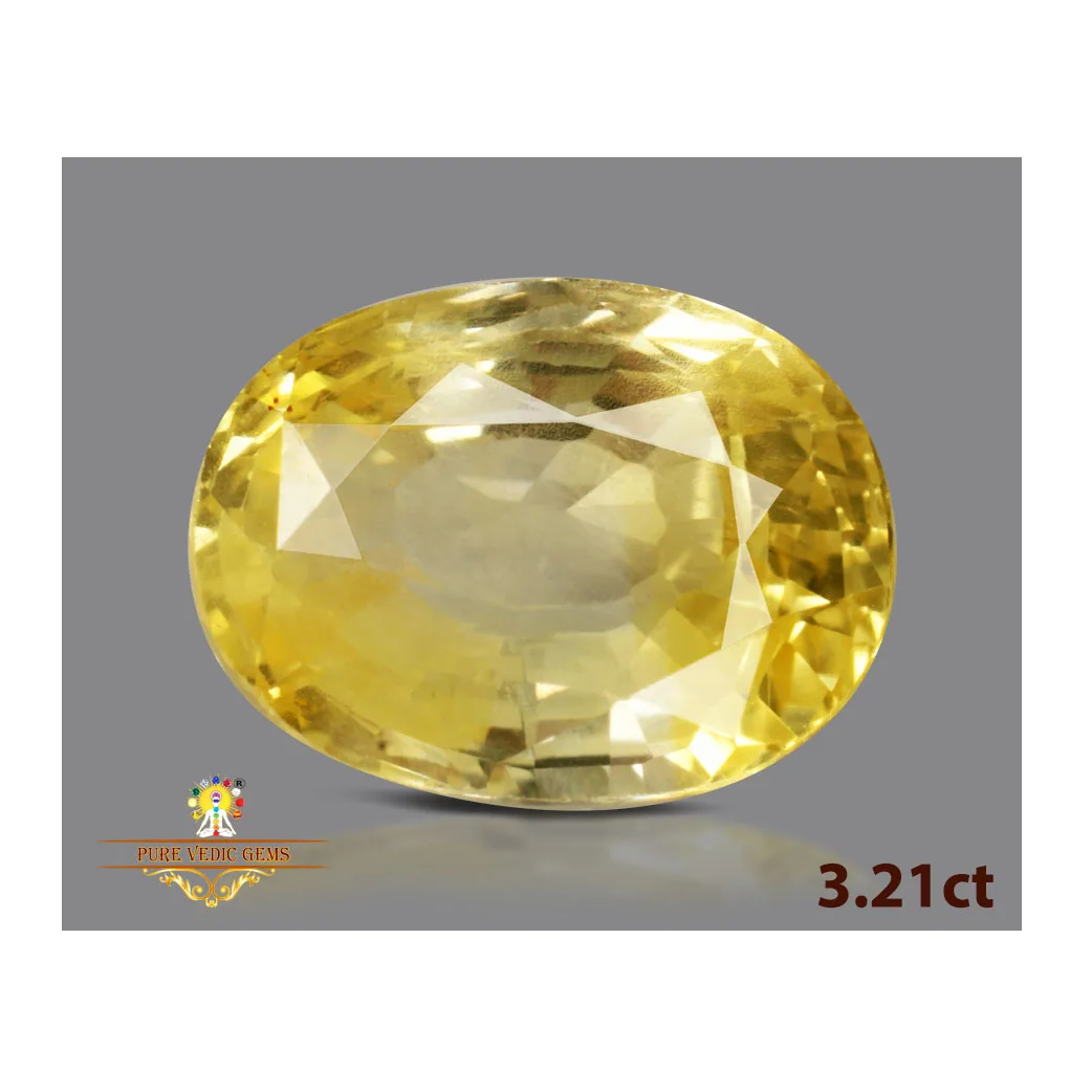 Yellow Sapphire 3.23ct. (Luxury) view 2