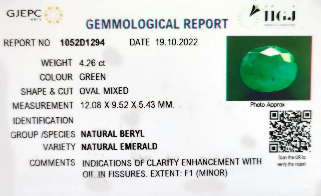 Emerald 4.26ct. (Premium) view 2