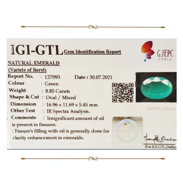 Emerald 8.85ct. (Luxury) view 2