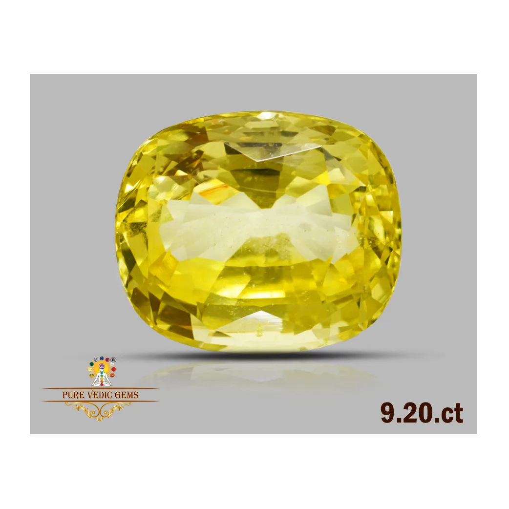 Yellow Sapphire 9.19ct.On-Demand view 2