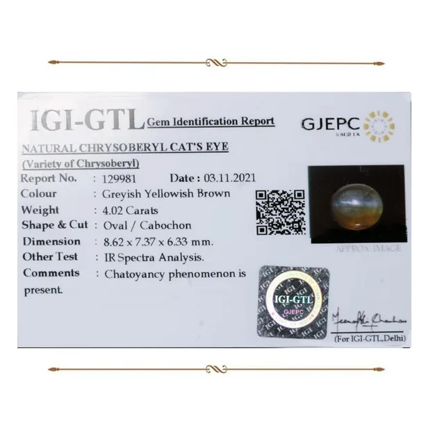 Catseye 4.02ct. (Luxury) view 2