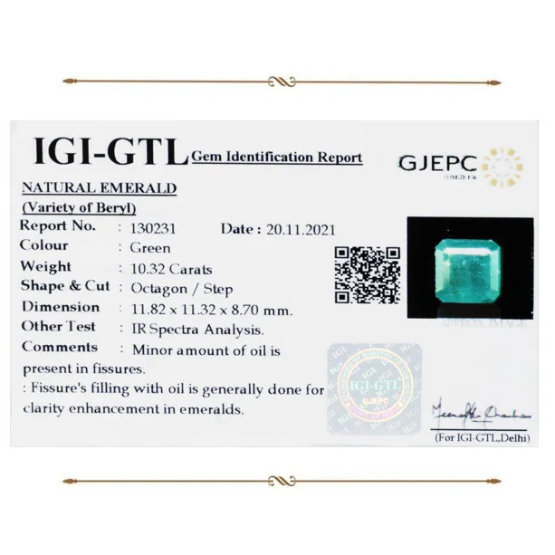 Emerald 10.32ct. (Economy) view 2
