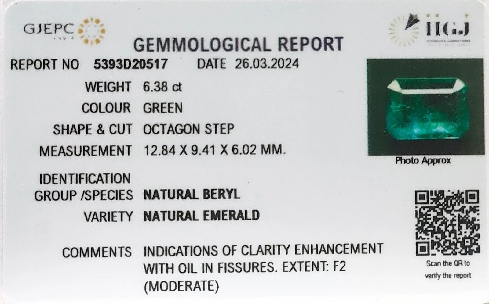 Emerald 6.38ct.On-Demand view 2