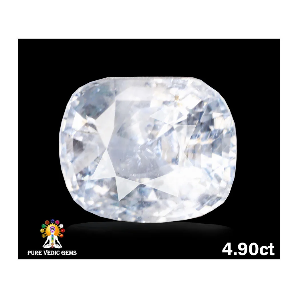 White Sapphire 4.90ct. (Super Premium) — image 1