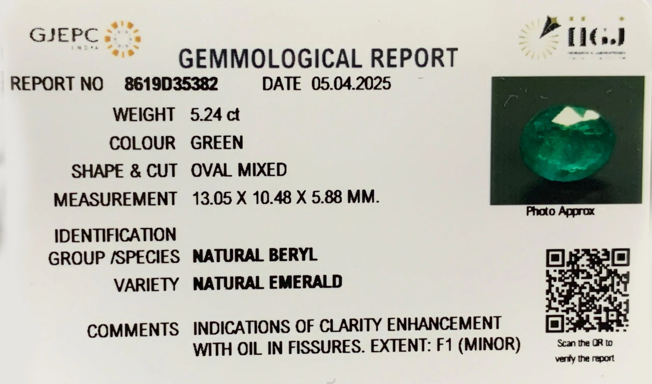 Emerald 5.24ct. (Luxury) view 2