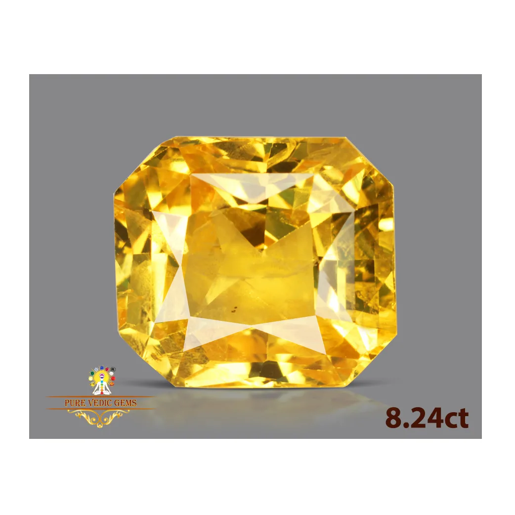 Yellow Sapphire 8.23ct.On-Demand view 3