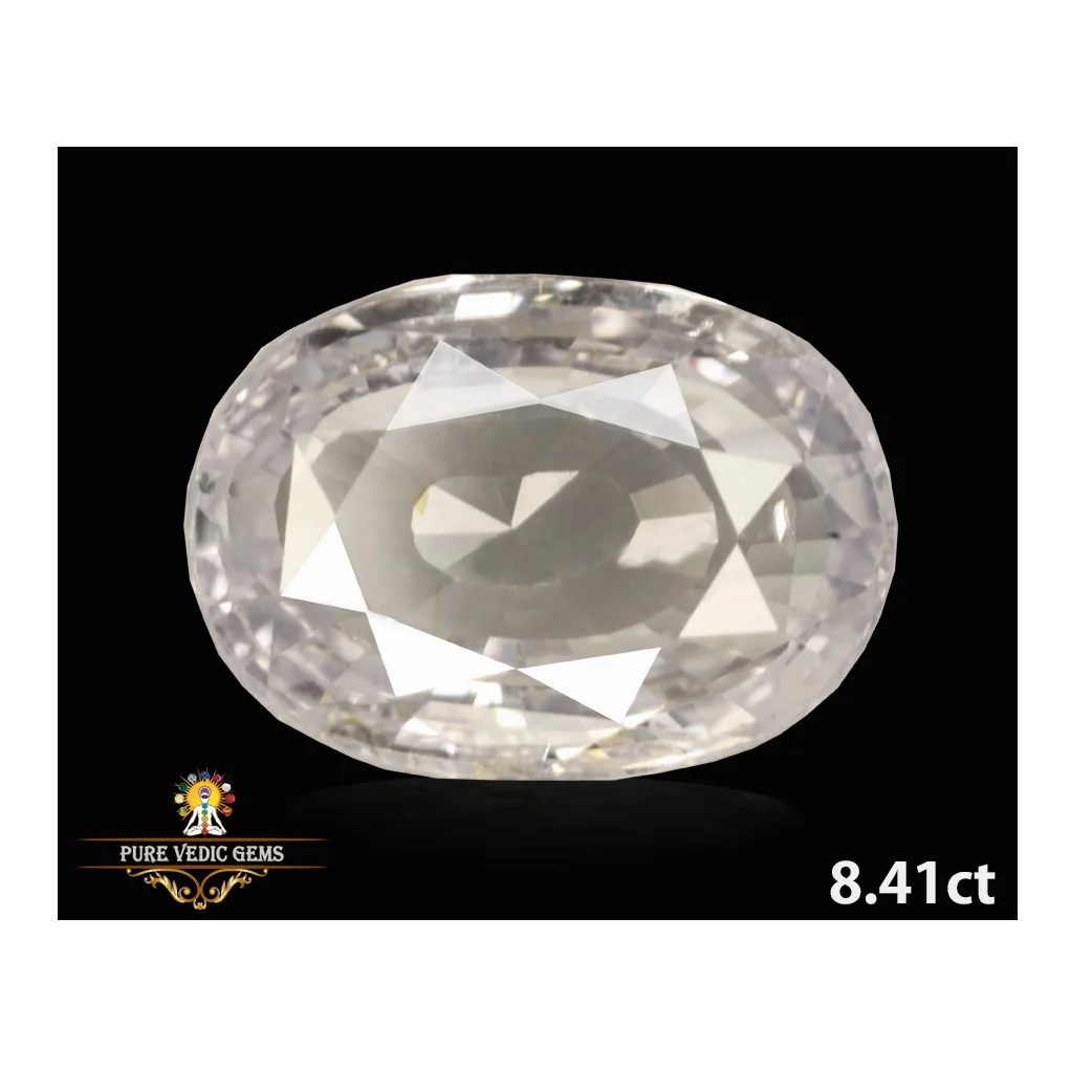 White Sapphire 8.41ct.On-Demand — image 1