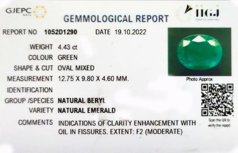 Emerald 4.43ct. (Economy) view 2