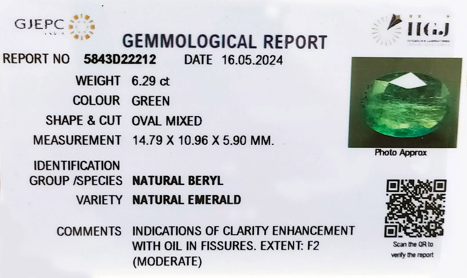 Emerald 6.29ct. (Luxury) view 3