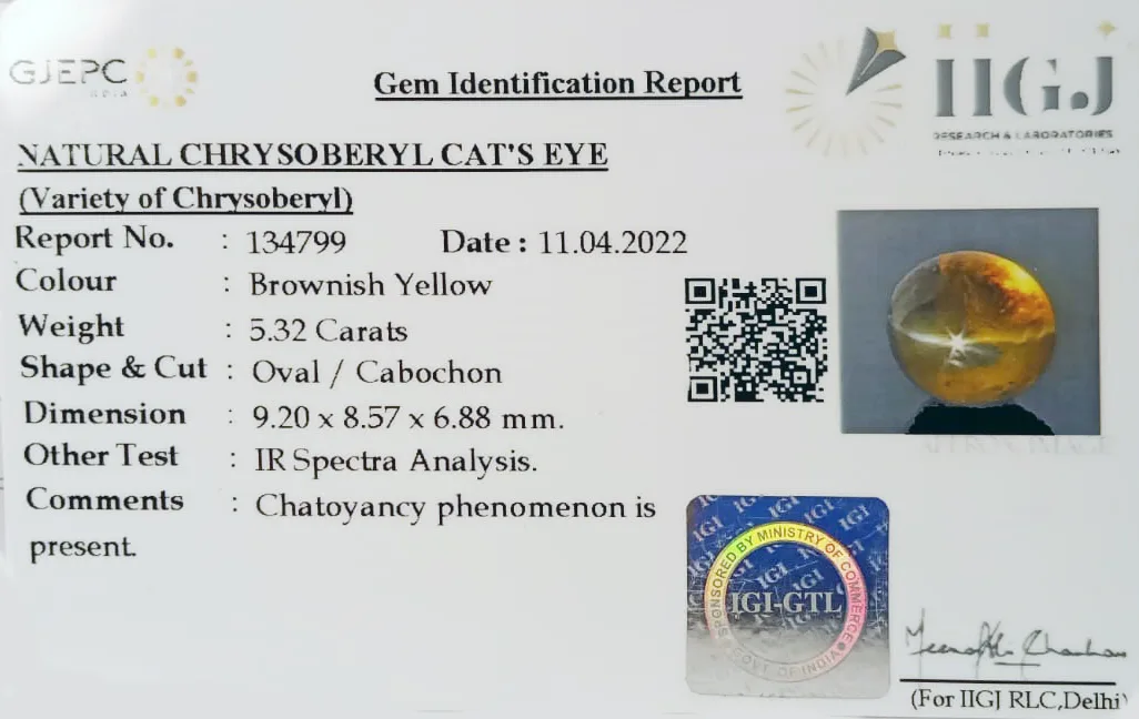 Catseye 5.32ct.On-Demand view 2